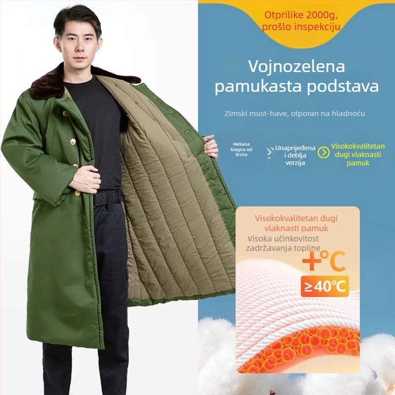 Vojni zimski kaput s flis podstavom, debela izolacija, kamuflažni uzorak, unisex