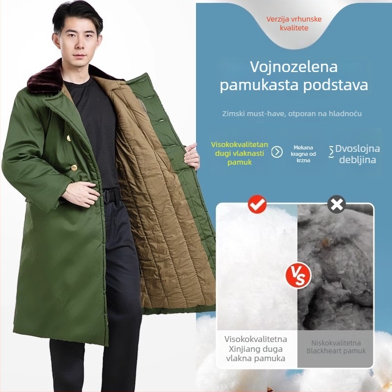 Vojni zimski kaput s flis podstavom, debela izolacija, kamuflažni uzorak, unisex