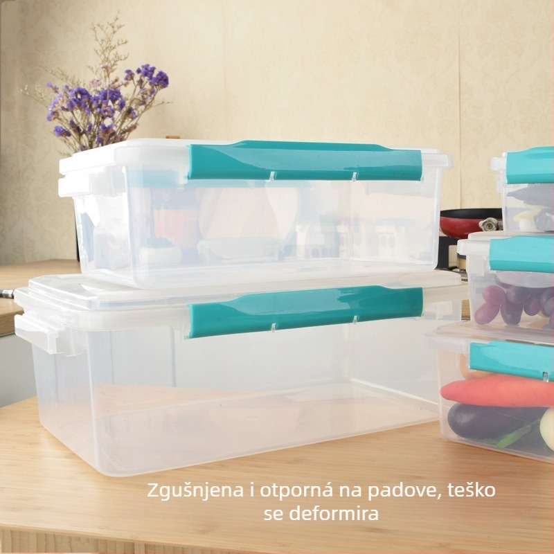 Fat Cat plastična pravokutna kutija za čuvanje hrane, kapacitet preko 5 L, mikrovalna pećnica kompatibilna, s otisnutim logom
