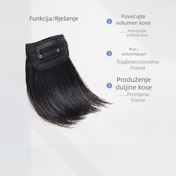 Dijelić perike za dodatni volumen | žica visoke temperature, mehanički postupak, model 1072, za muškarce