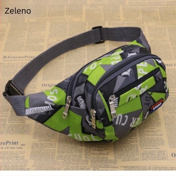Unisex platnena torbica za pojas s velikim kapacitetom, višestruki pretinci, unutarnja džep