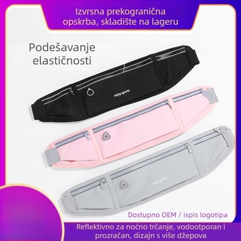 Sportska torbica oko struka za telefon, unisex, prozračna i vodootporna, ultralagana poliesterska konstrukcija za vanjske sportove