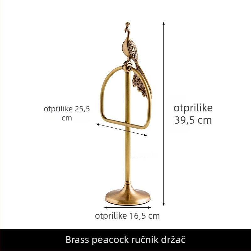 Bakreni držač za ručnike i prsten za ručnike, kineski stil, CE certifikat