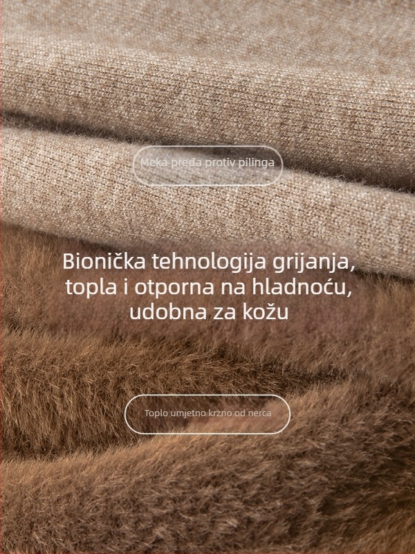 Pleten džemper - uski kroj, poluturtnjak ovratnik, mercerizirana pamuk mješavina s visokom elastičnošću i postojanošću boja, za muškarce