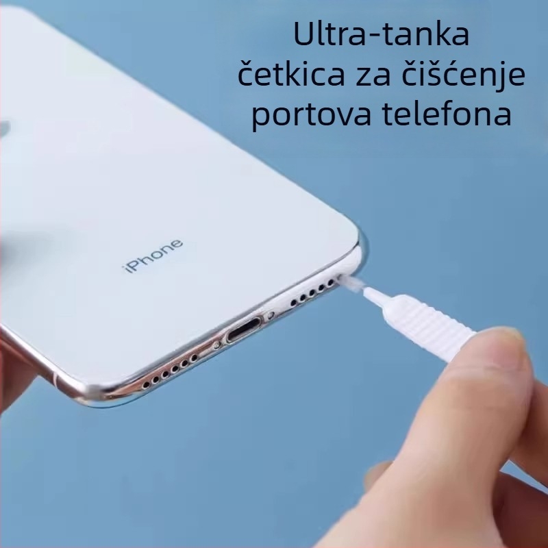 Četkica za čišćenje portova mobitela – čišćenje portova za punjenje, zvučnika i slušalicu; model J74565, težina 5 g, materijal plastika, kompatibilan s mobitelima, prijenosnim računalima i digitalnim fotoaparatima, predstavljena 2025.