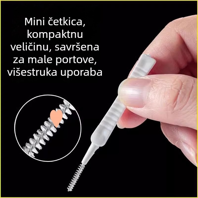 Četkica za čišćenje portova mobitela – čišćenje portova za punjenje, zvučnika i slušalicu; model J74565, težina 5 g, materijal plastika, kompatibilan s mobitelima, prijenosnim računalima i digitalnim fotoaparatima, predstavljena 2025.