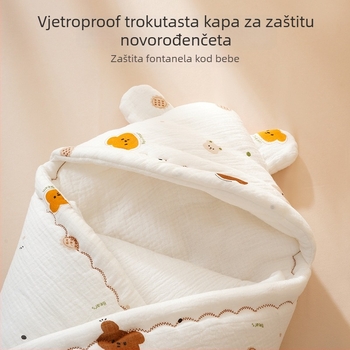 Novorođenački swaddle deka - Materijal: 100% pamuk, Punjenje: poliester vlakna, Sezona: zima, Za bebe do 6 mjeseci, Mogućnost prilagodbe