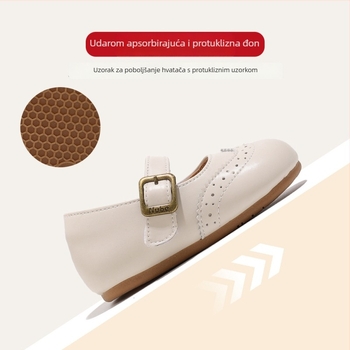 Cipele za djevojčice s mekanom potplatom, Velcro zatvaračem, niski gornji dio, gumena potplata, korejski stil