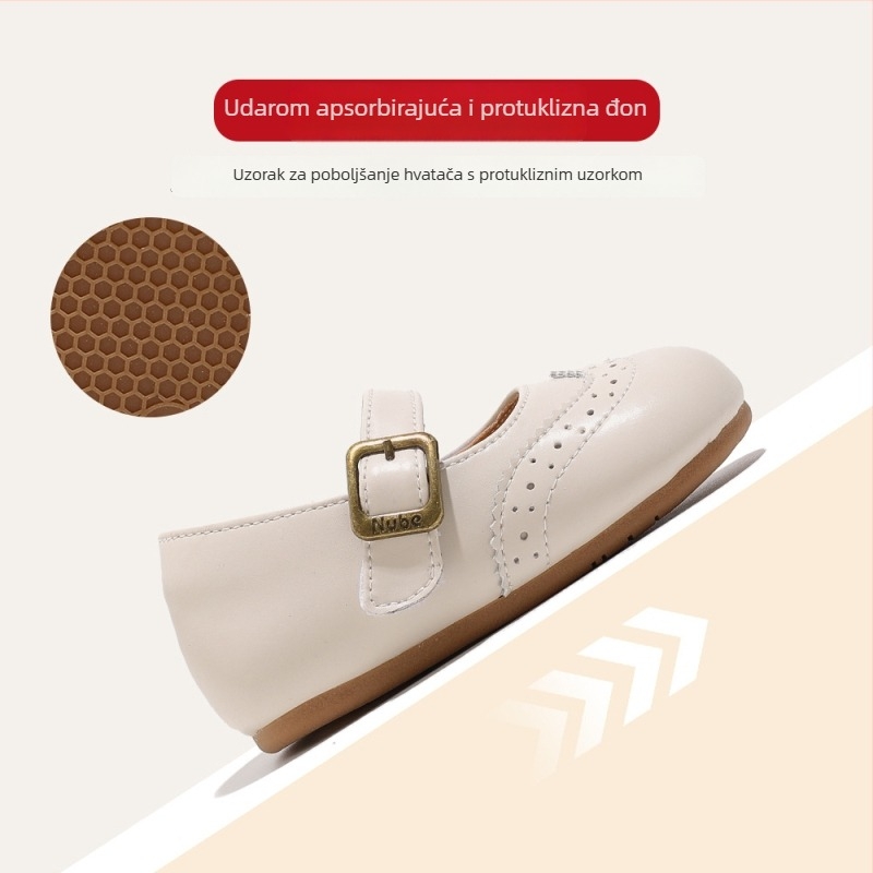 Cipele za djevojčice s mekanom potplatom, Velcro zatvaračem, niski gornji dio, gumena potplata, korejski stil