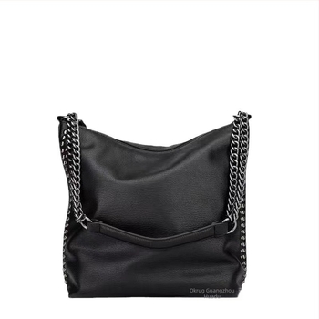 PU kožna torba tipa kanta, s patentnim zatvaračem, poliesterom podstava, jednom remenu