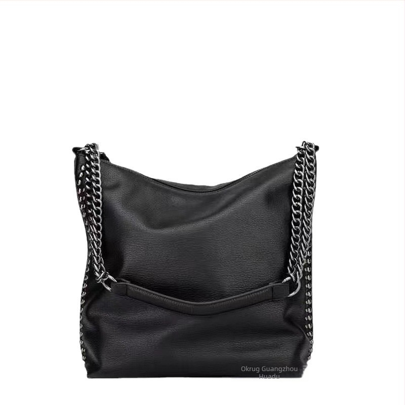 PU kožna torba tipa kanta, s patentnim zatvaračem, poliesterom podstava, jednom remenu