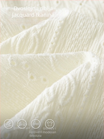 Košulja kratkih rukava s jacquard uzorkom, slobodan kroj, ljeto