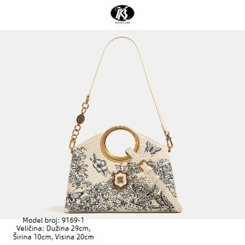 Ženska crossbody torbica - PU materijal, uspravni kvadratni oblik, zatvarač, džep za telefon, 3D vanjska pretinac, proljeće 2025, brend Banni Princess, stil National Trend New Style, model 9169-1