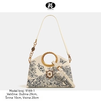 Ženska crossbody torbica - PU materijal, uspravni kvadratni oblik, zatvarač, džep za telefon, 3D vanjska pretinac, proljeće 2025, brend Banni Princess, stil National Trend New Style, model 9169-1