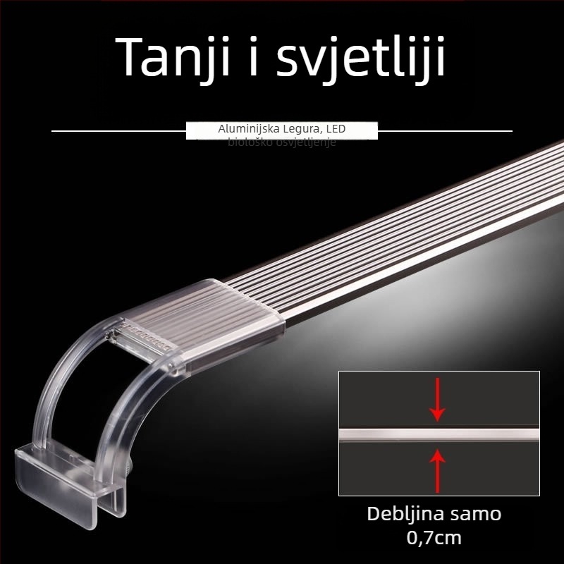 LED svjetlo za akvarij iz aluminijske legure, 1,5–20W, Morning front