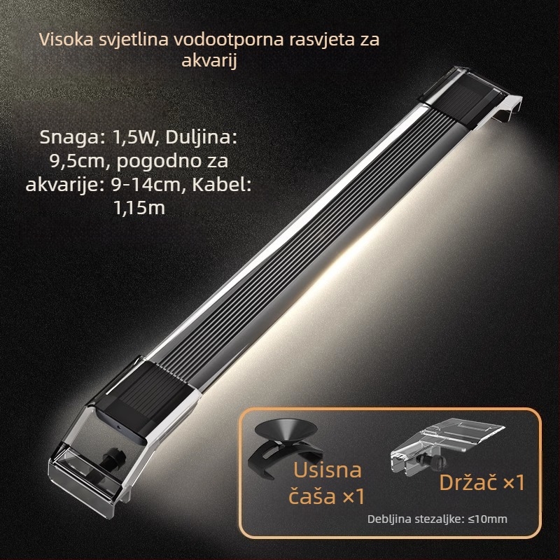LED svjetlo za akvarij iz aluminijske legure, 1,5–20W, Morning front