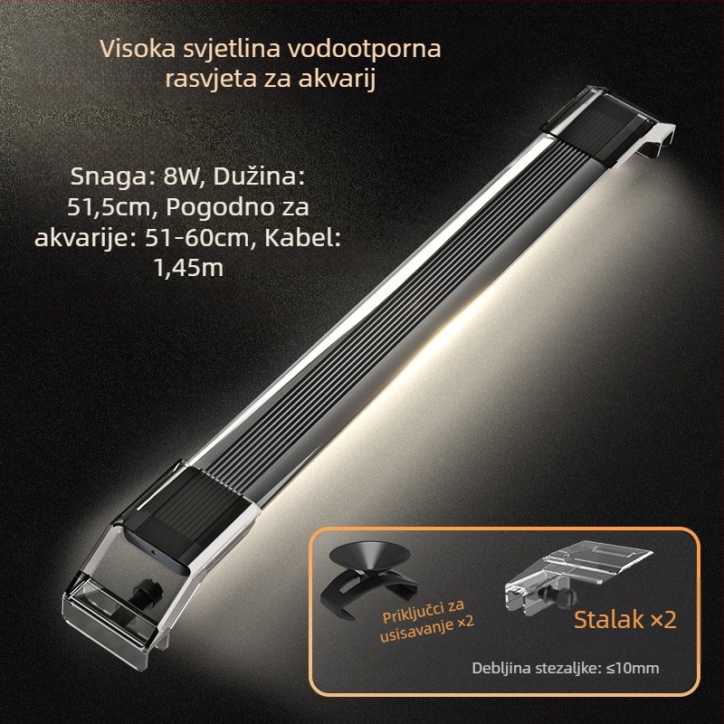 LED svjetlo za akvarij iz aluminijske legure, 1,5–20W, Morning front