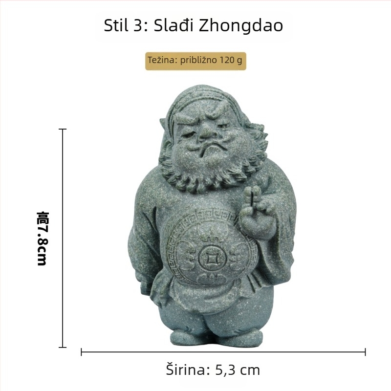 Bojnik protiv demona za akvarij — dekorativna figura od smole, novi kineski stil, marka Gathering