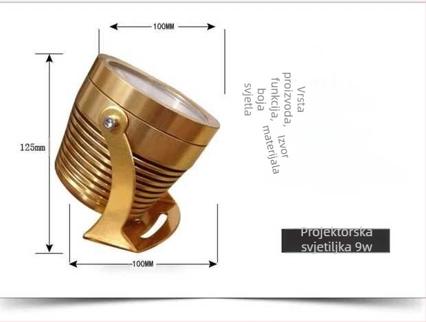 Podvodna projekcijska lampa, IP68 vodootporna, 3W, 220V, model YQT-046