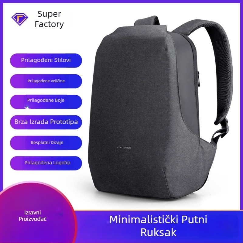 Unisex ruksak za putovanje, vodootporan, kapacitet 20-35 L, za 15-inčni laptop, poliester