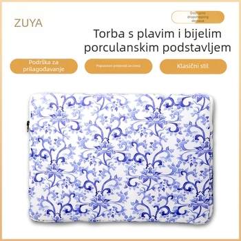 Zhuoyi otporni kućište za laptop i tablet, cvjetni uzorak, podstava od poliestera, gradski jednostavan stil