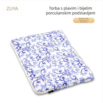 Zhuoyi otporni kućište za laptop i tablet, cvjetni uzorak, podstava od poliestera, gradski jednostavan stil