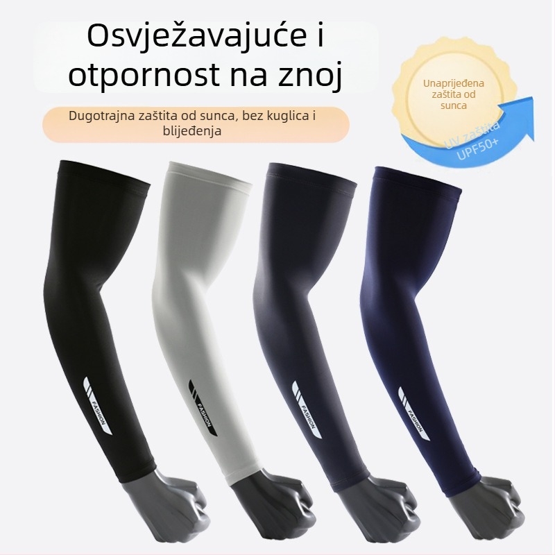 Muške rukave za sunčevu zaštitu, najlon 71-80% sastav, dojam ledenog svile, brzo sušeće, za vožnju, biciklizam i ribolov