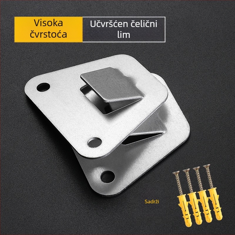 Ploča za montažu bočnog napa — visokočvrsta lisovana konstrukcijska čelična, univerzalni vješak, moderni minimalistički dizajn, Značka The First Force, Materijal Drugo, Certifikacija Nema