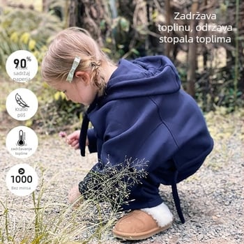 Dječje zimske čizme za snijeg, s flis podstavom, tople gležnjače