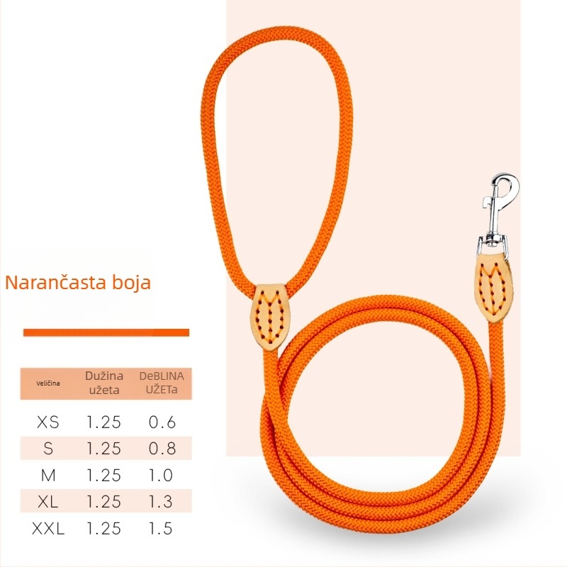 Pasji kaiš s jednim karabinom | Neproduživač, Materijal: polipropilen + poliester, Marka: Nusa