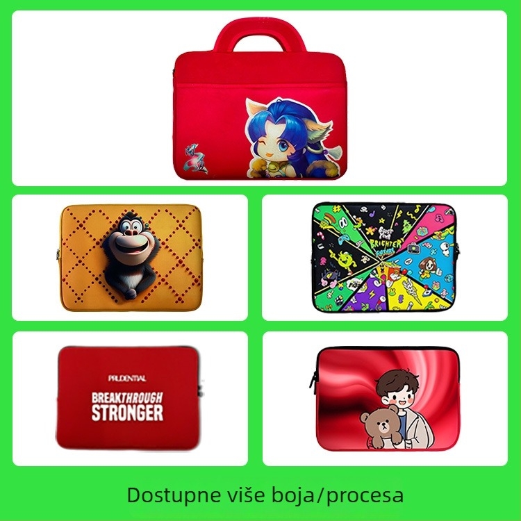 Vodootporna torbica za prijenosno računalo s odvojivim remenom, lagana i tanka, zatvarač, Neopren materijal