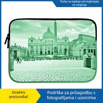 Torba za tablet i prijenosno računalo — diving cloth materijal, vodootporna, otporna na habanje, unutarnji džep za pohranu, unisex