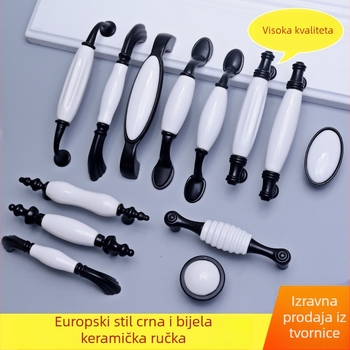 Keramička ručka za vrata ormara, model 3030, moderni minimalistički stil