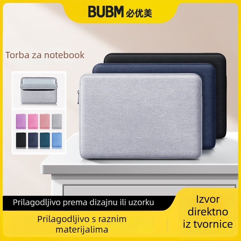 Torba za prijenosno računalo za poslovna putovanja s podstavljenim unutarnjim džepom za tablet iPad, vodootporna, otporna na habanje, protiv krađe, zatvarač, mekani rukohvat, kišni pokrov uključen