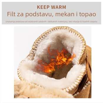 Dječje zimske gležnjače za djevojčice, umjetna koža, podstavljene flisom, gležnjački model, otporne na hladnoću