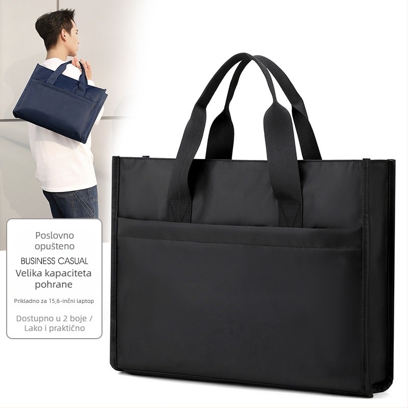 Poslovna torba, unisex stil, Oxford tkanina, podstava Oxford tkanina, proljeće 2024, za poslovna putovanja