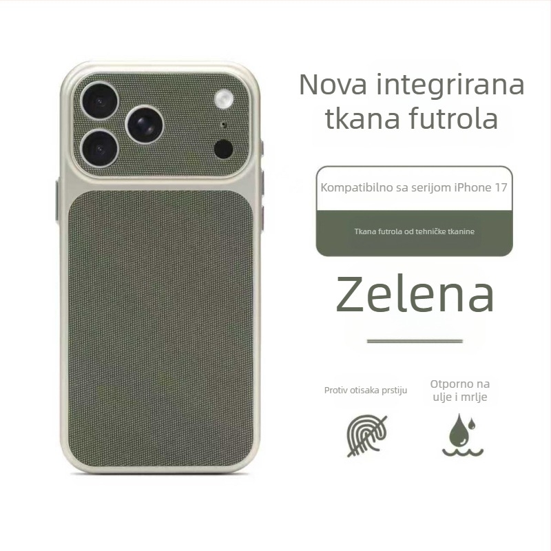 Kućište od tehničke tkanine za iPhone 17 Pro Max – magnetsko pričvršćivanje, potpuno PC zaštitno kućište