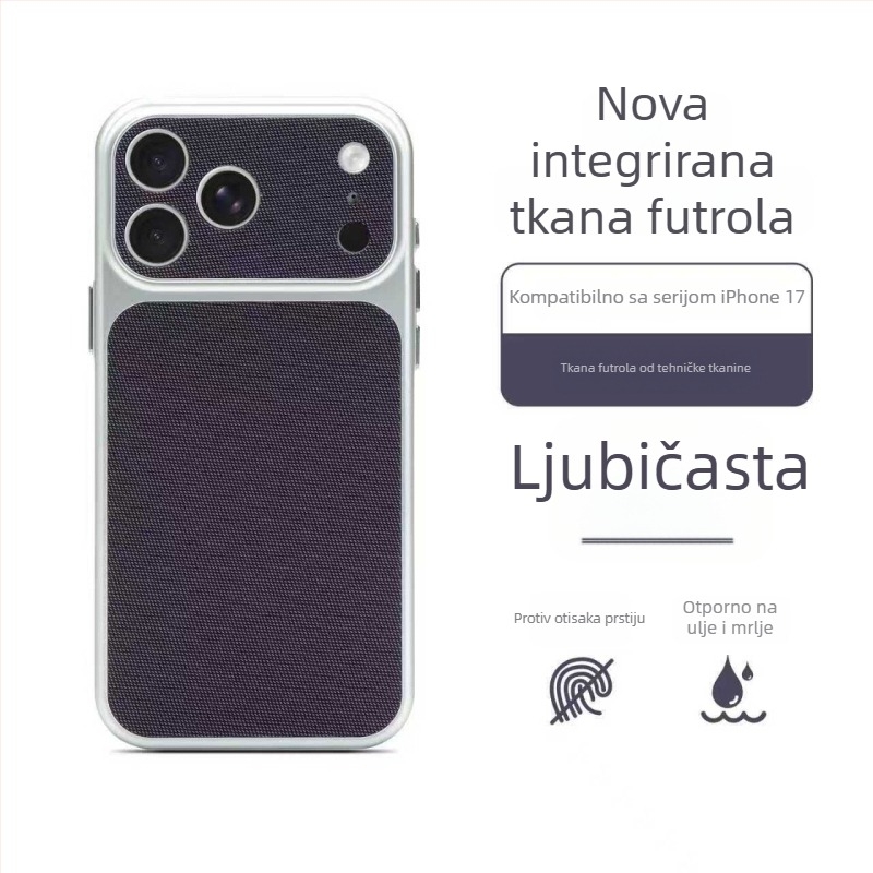 Kućište od tehničke tkanine za iPhone 17 Pro Max – magnetsko pričvršćivanje, potpuno PC zaštitno kućište