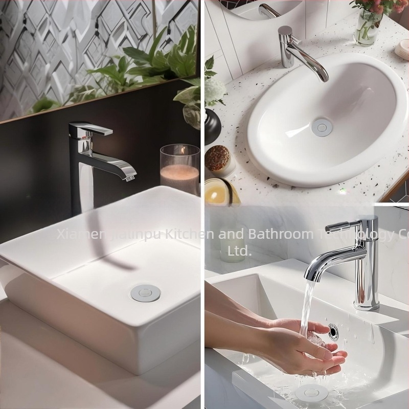 Push-button pop-up odvoda za umivaonik, nehrđajući čelik, Cupc certificiran, model Drain, prilagodba dostupna