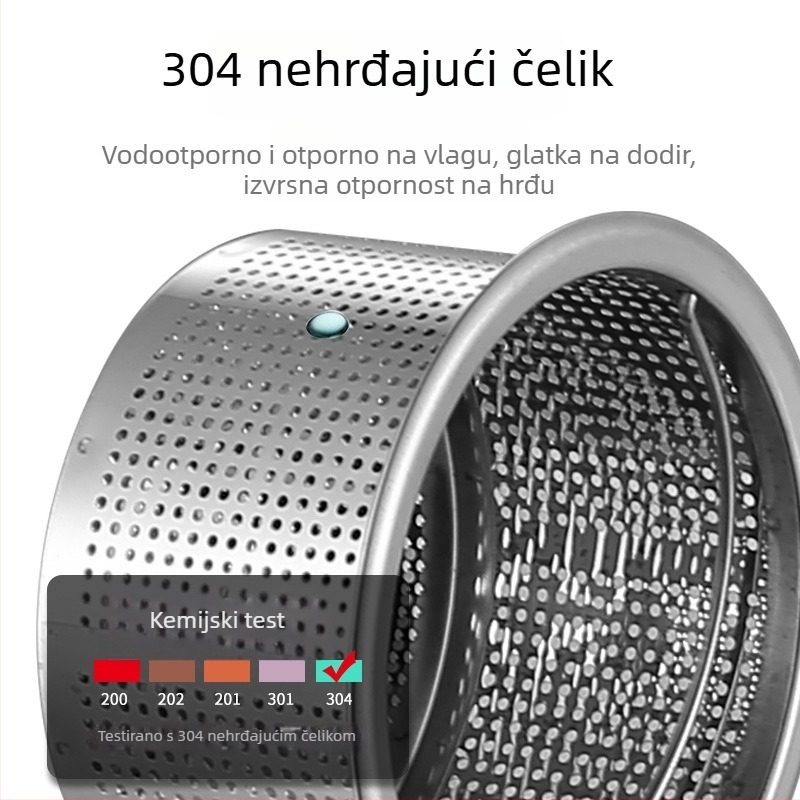 Nehrđajući čelični filter za sudoperu, košara za filtriranje, model Sink Filter, za kuhinju i kupaonicu