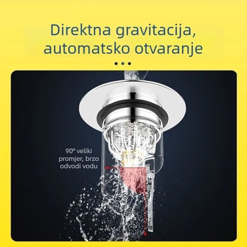 Pop-up odvoda čep za umivaonik u kupaonici - potpuno bakreni, Desley Ta-23cwpj-24-2, britanski stil