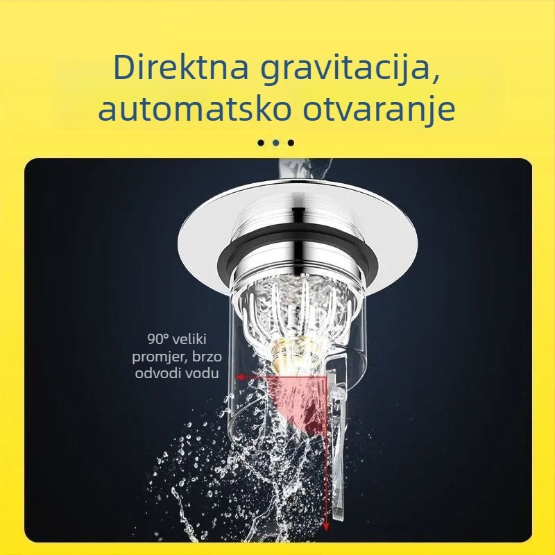Pop-up odvoda čep za umivaonik u kupaonici - potpuno bakreni, Desley Ta-23cwpj-24-2, britanski stil