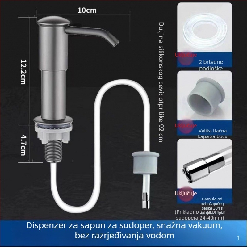 Pumpa za deterdžent za sudoper s produženim cijevima — Model 985, Univerzalno