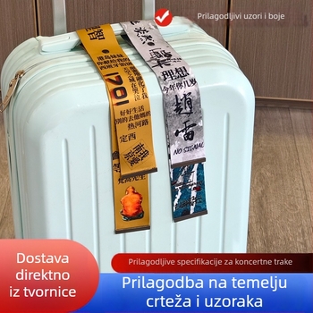 Personalizirane vrpce za prtljagu s fotografijama; poliester materijal; marka Special Love Spinning; za kovčege; DIY personalizacija