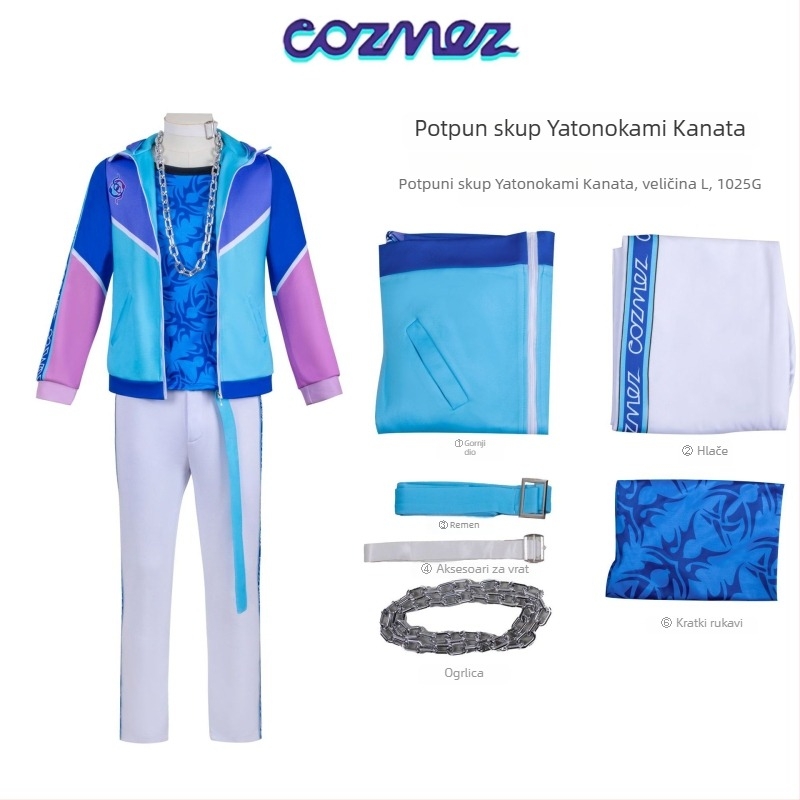 Paradox Live cosplay vanjska odjeća za muškarce, 70/30 poliester mješavina, mekani materijal, za igre i anime uloge