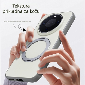 Maska Huawei Mate80 Pro s rotirajućim magnetskim postoljem — 2-u-1 mekani rub, tvrdi stražnji panel od akrila, mat završna obrada, anti otisci prstiju