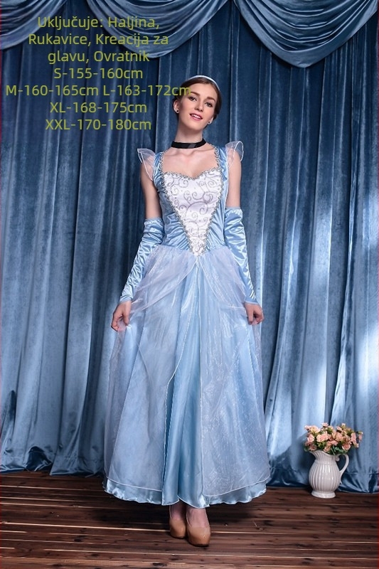Halloween kostim princeze za scenu - cosplay haljina za odrasle žene 18–24, Milk Silk tkanina, glavni materijal Nylon, proljeće 2023