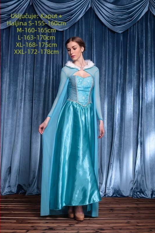 Halloween kostim princeze za scenu - cosplay haljina za odrasle žene 18–24, Milk Silk tkanina, glavni materijal Nylon, proljeće 2023