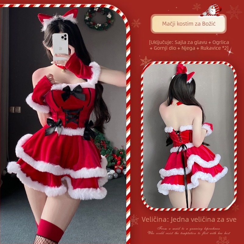 Xianyi Halloween kostim — Ženski cosplay za scensku izvedbu, koreanski velur, poliester s elastanom (80–90% poliester, <30% elastan), za igre i anime uloge, zima 2023