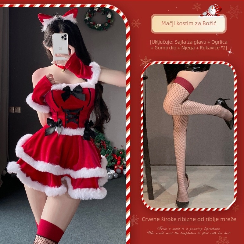 Xianyi Halloween kostim — Ženski cosplay za scensku izvedbu, koreanski velur, poliester s elastanom (80–90% poliester, <30% elastan), za igre i anime uloge, zima 2023